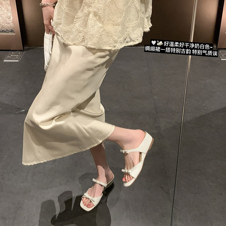 Damen elegante Sling-Pantoletten mit verstellbarem Riemen und komfortablem Fußbett EB