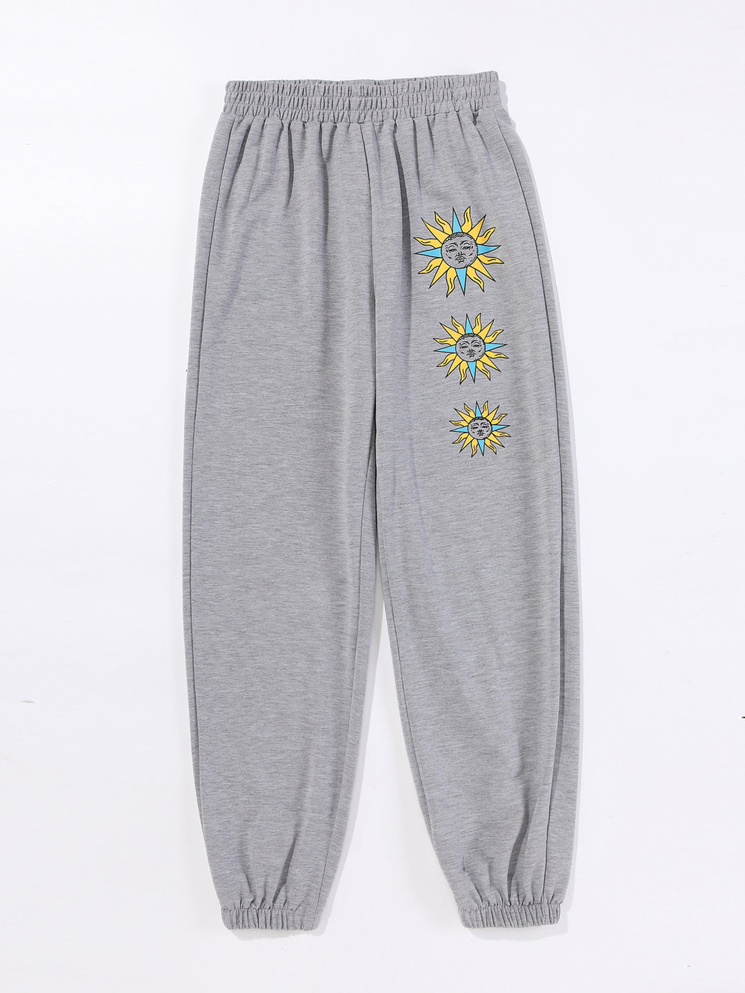 Damen Freizeithose mit buntem Grafikdesign EB