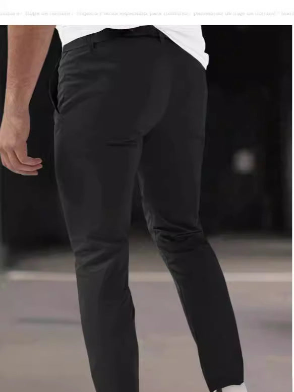 Herren nan schmale Bundfalten-Chino mit dekorativen Längsfalten und tapered Bein EB