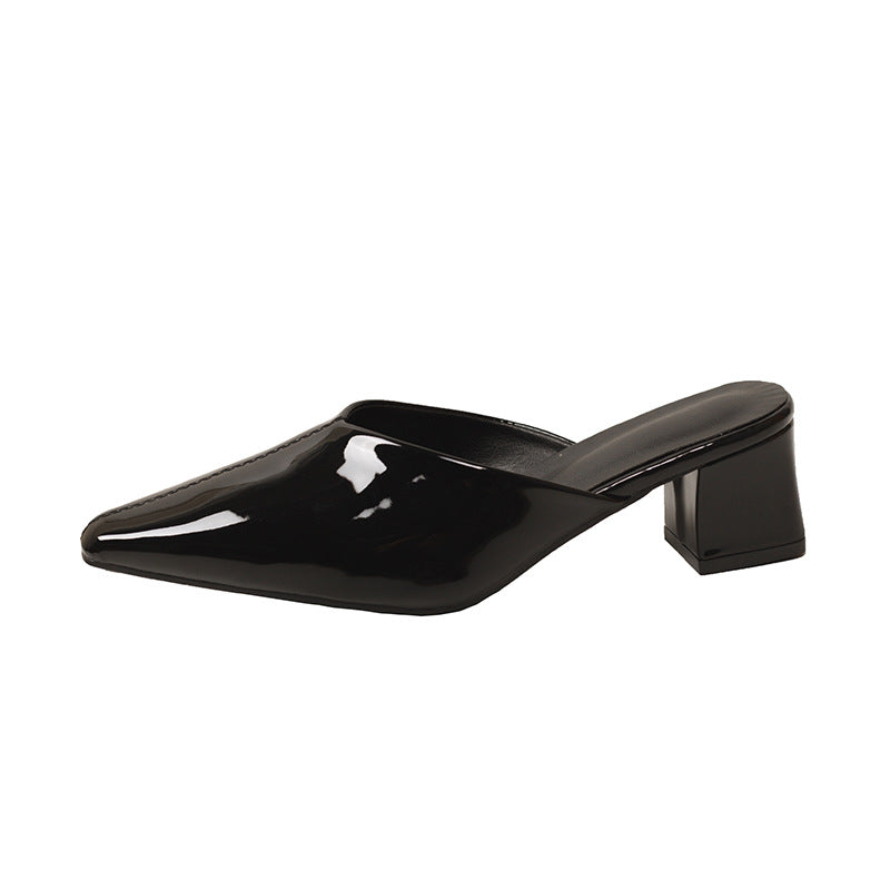 Damen Modische Slingback-Pumps mit eleganter Spitze und Blockabsatz EB