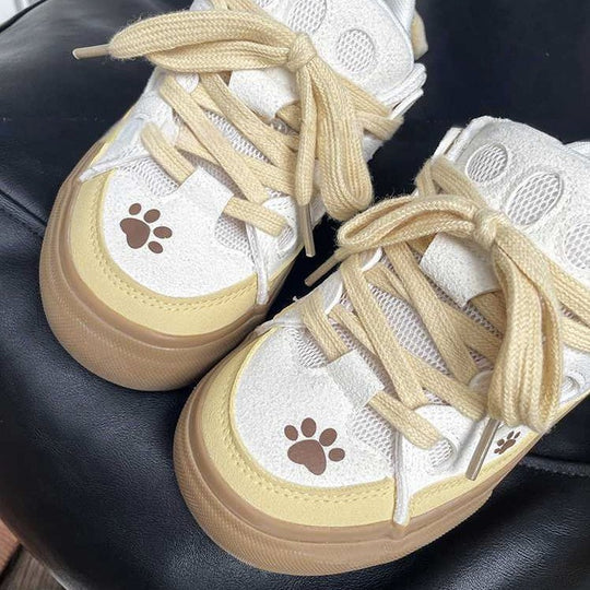 Damen Trendy Sneaker mit tierischem Design EB