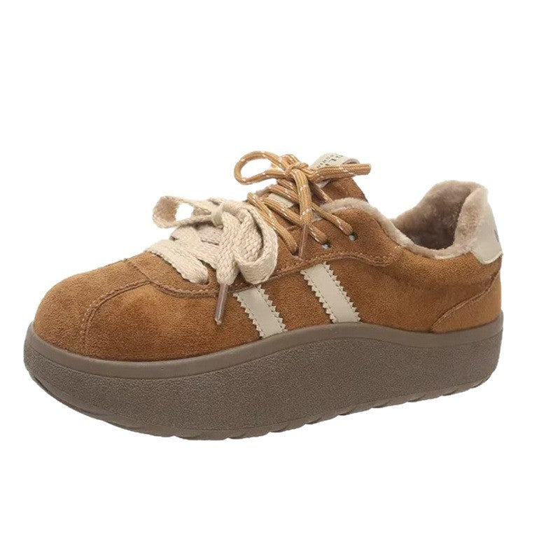 Damen Bequemliche Sneakers mit weichem Innenfutter und modischer Schnürung EB