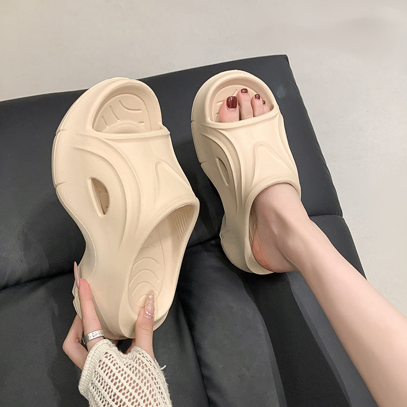 Damen bequeme Freizeitschlappen mit ergonomischem Design und flexiblem Fußbett EB