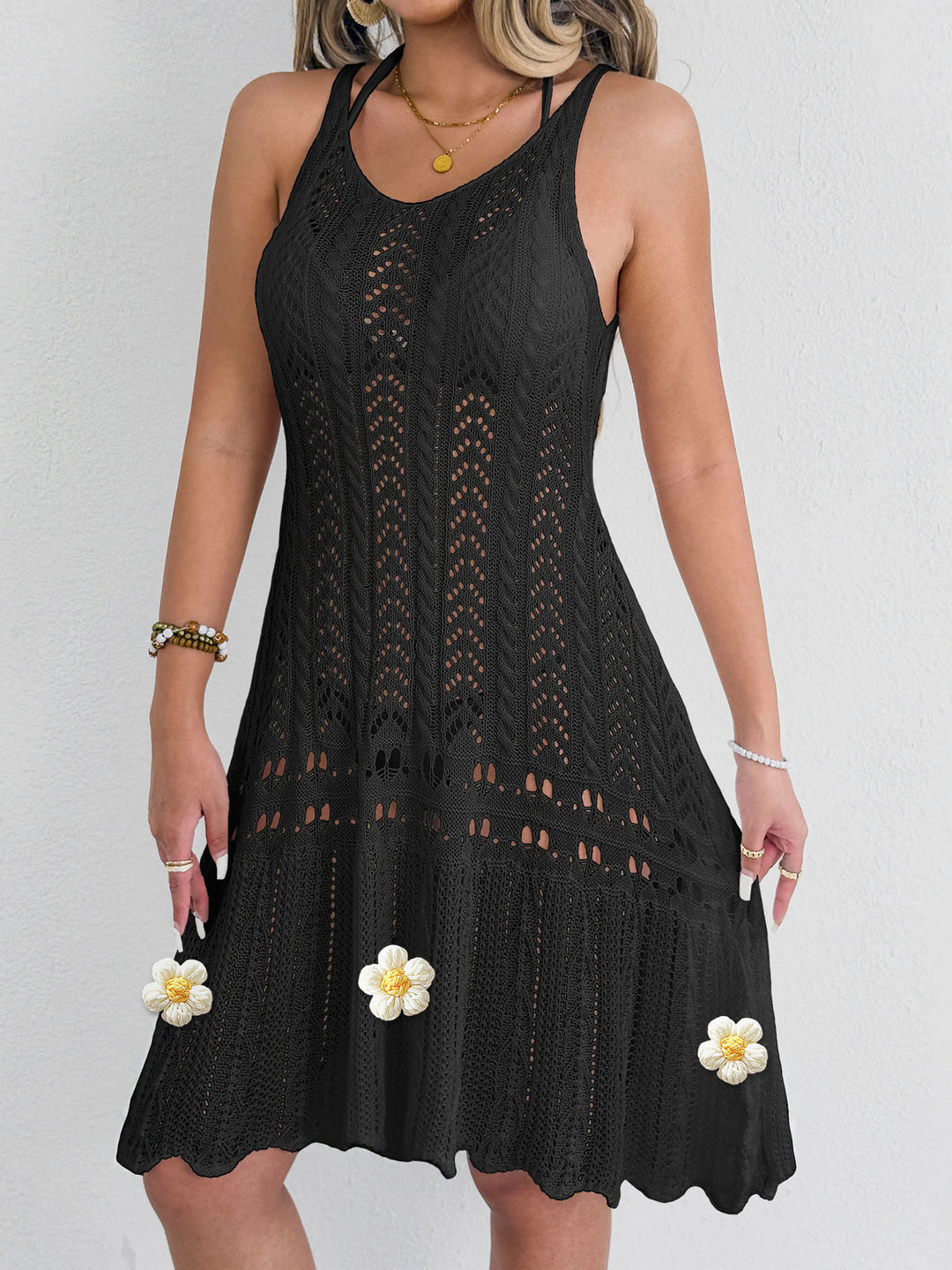 Damen gehäkeltes Strandkleid EB 1779788034