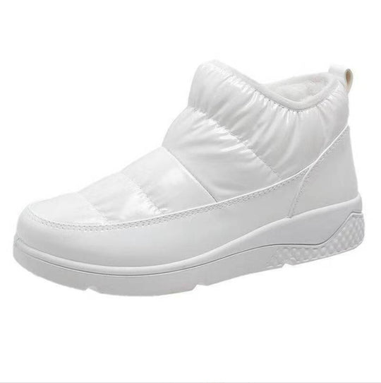 Damen nan gesteppte Winter-Sneaker-Boots mit Thermofutter, elastischem Schaft und rutschfester Profilsohle EB