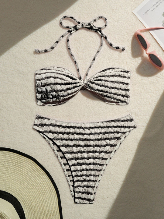 Damen Bikini-Set mit strukturierter Oberfläche EB