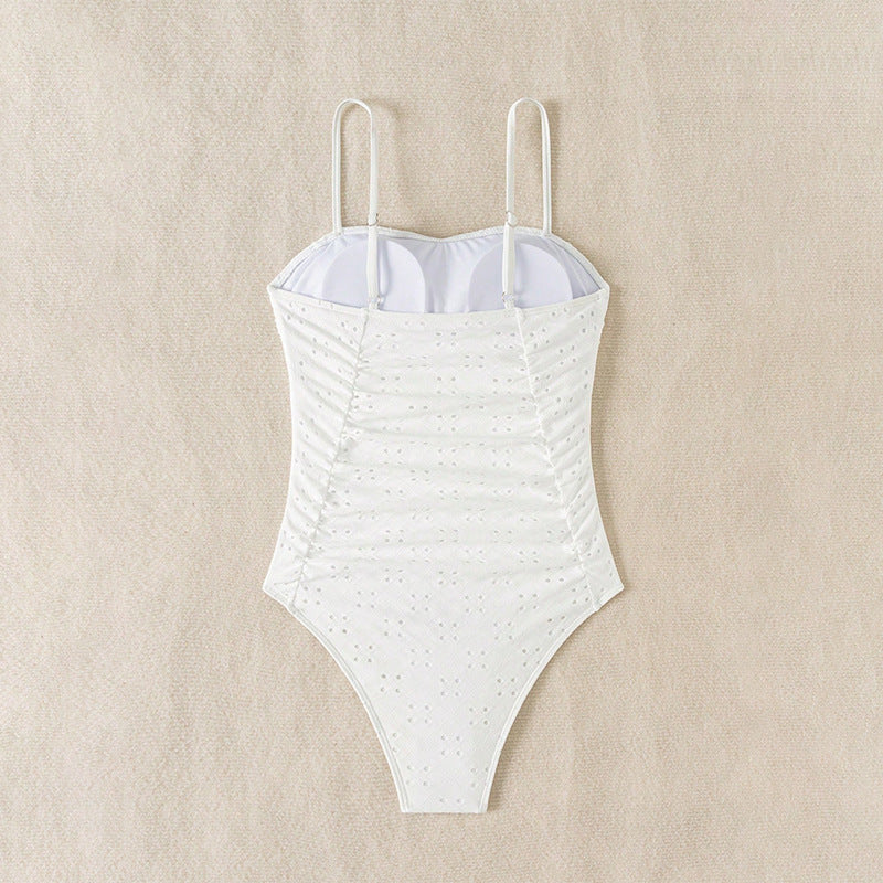 Damen Eleganter und figurbetonter Einteiler Badeanzug EB