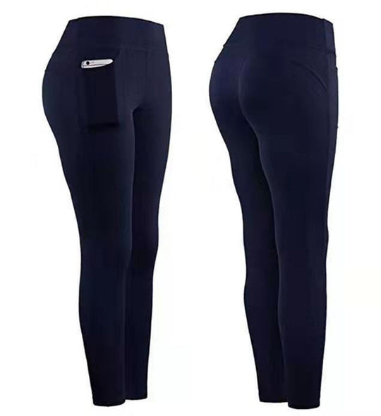 Damen Hochleistungs-Leggings mit praktischen Seitentaschen EB
