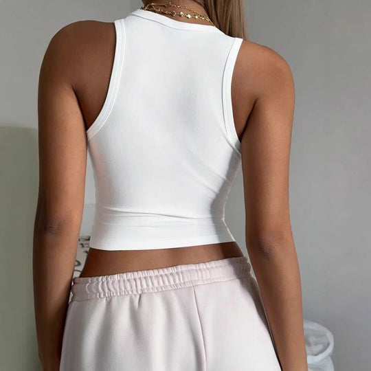 Damen ärmelloses Tanktop mit fröhlichem Kirschmotiv EB