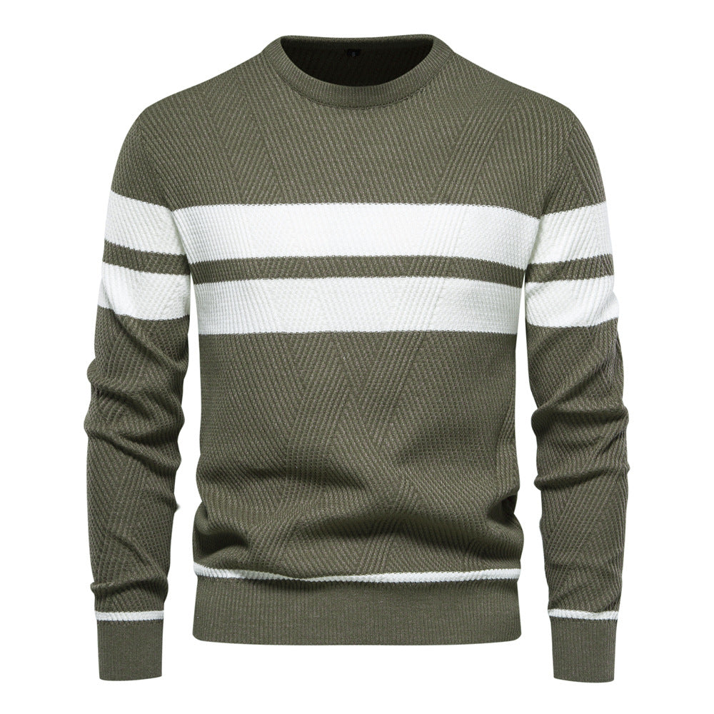 Herren strukturiertes Sweatshirt mit modernen Streifen EB