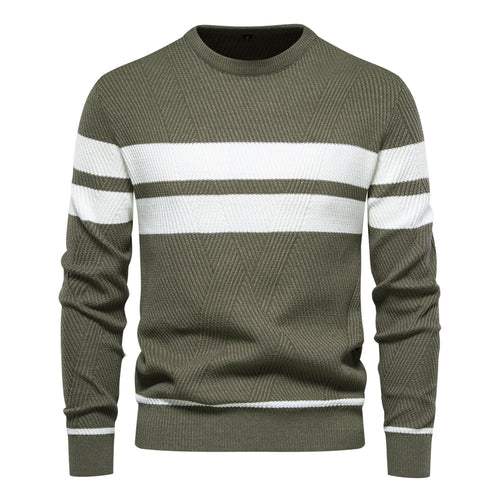 Herren strukturiertes Sweatshirt mit modernen Streifen EB