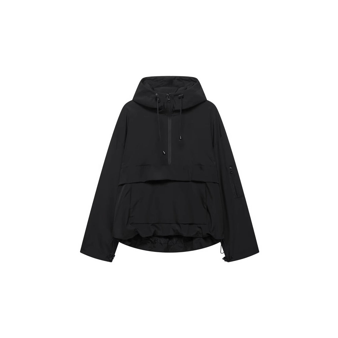 Damen leichte Anorakjacke mit praktischen Taschen EB