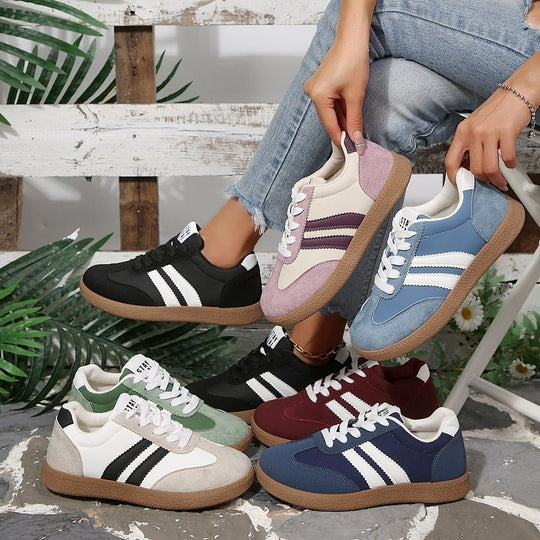 Damen Sportliche Retro Sneakers EB