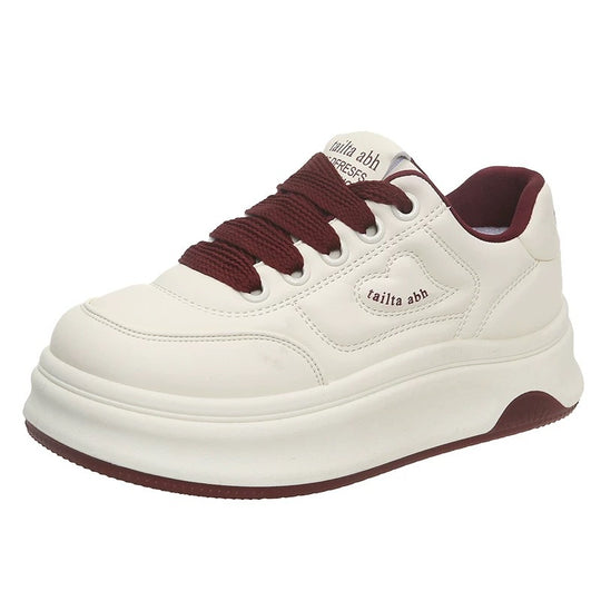Damen Sportliche Sneaker mit dicker Laufsohle und komfortabler Dämpfung EB