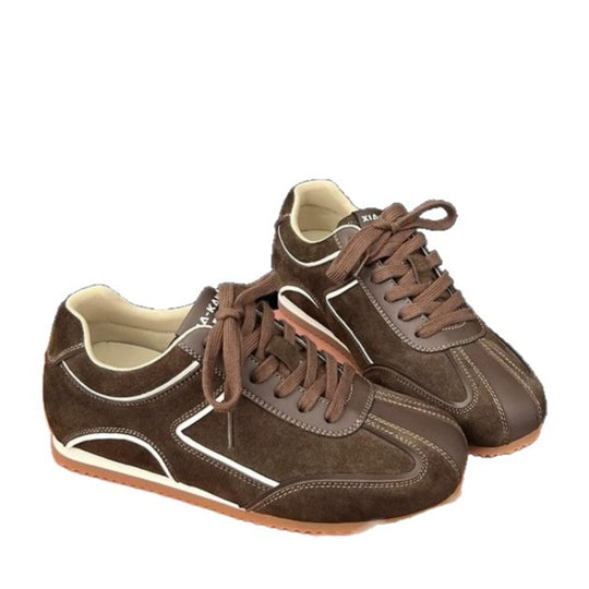 Damen Sneaker aus luxuriösem Wildleder mit sportlichem Design und atmungsaktiver Sohle EB