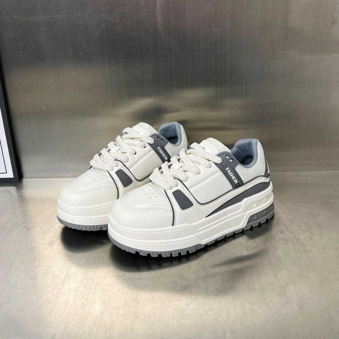 Damen modische Sneakers mit dickem Plateau und atmungsaktiver Obermaterialbeschaffenheit EB