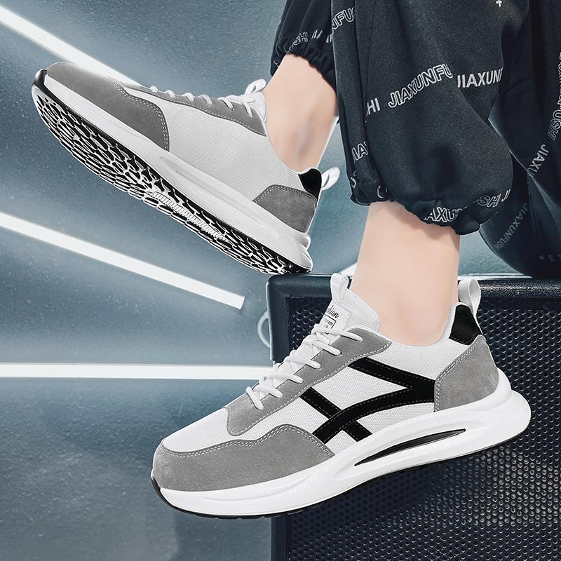 Damen Leichte Fitness-Sneakers mit atmungsaktiver Mesh-Oberfläche und dämpfendem Sohlenprofil EB