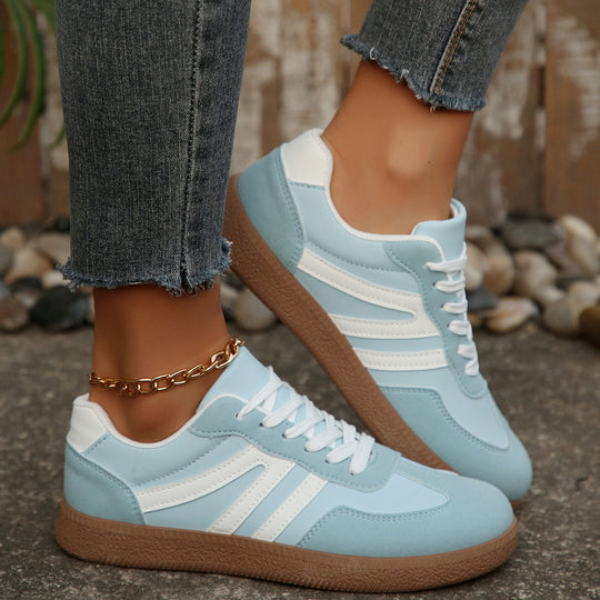 Damen Sportliche Freizeit-Sneaker mit klassischer Silhouette und atmungsaktiver Oberfläche EB