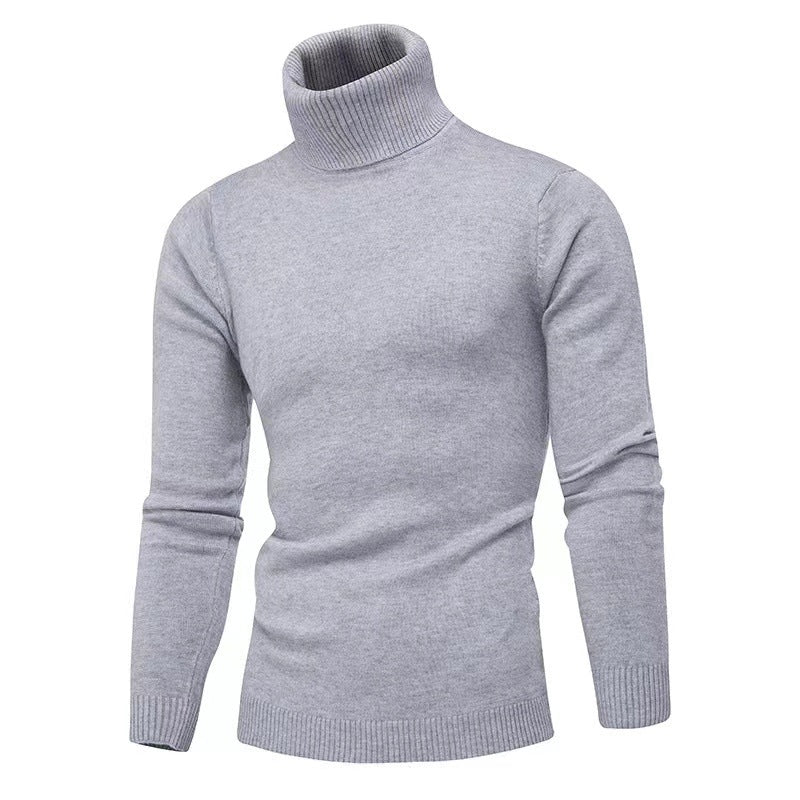 Herren Strickpullover mit hohem Kragen EB