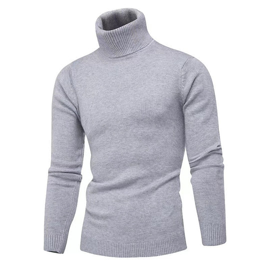 Herren Strickpullover mit hohem Kragen EB
