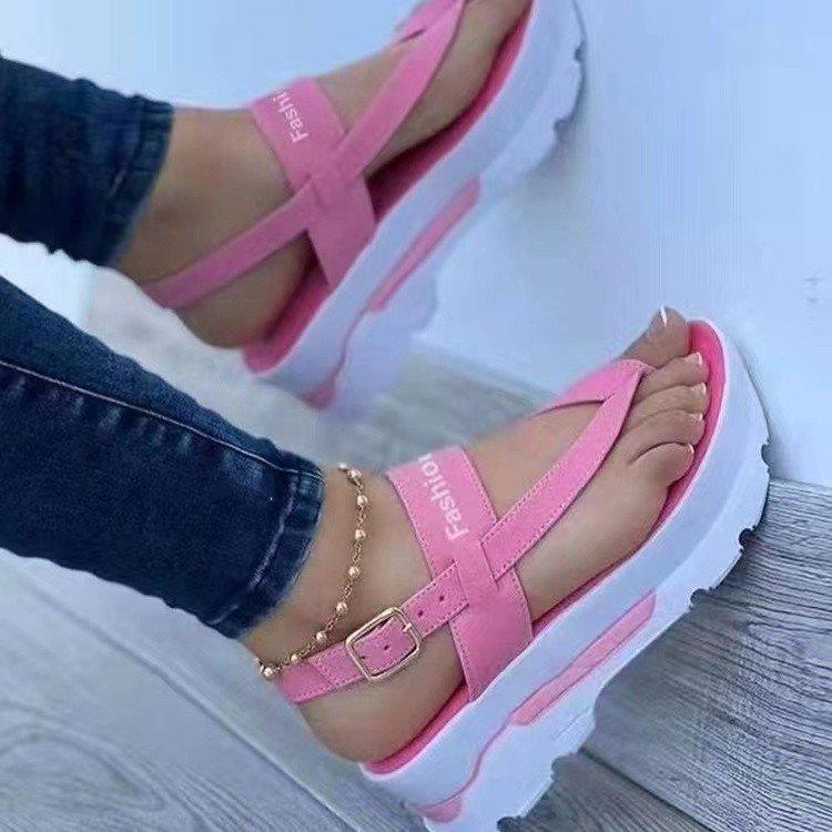 Damen Riemchen-Sandalen mit gepolsterter Sohle und verstellbarem Riemen EB