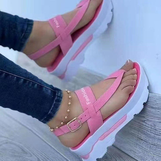 Damen Riemchen-Sandalen mit gepolsterter Sohle und verstellbarem Riemen EB