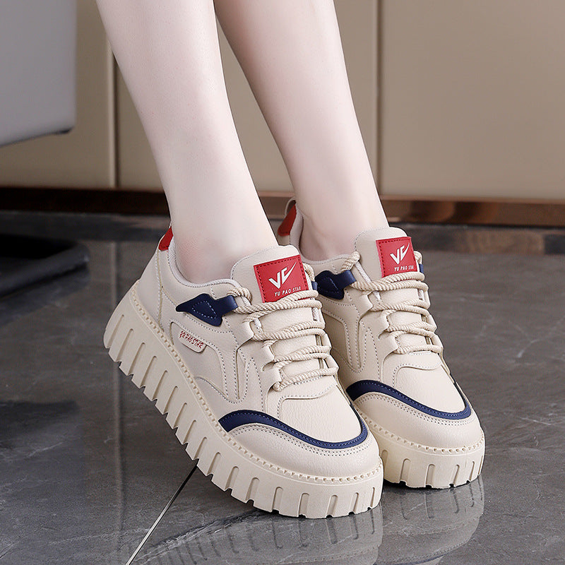 Damen modische Sneakers mit trendigem Plateau und hochwertigem Obermaterial EB