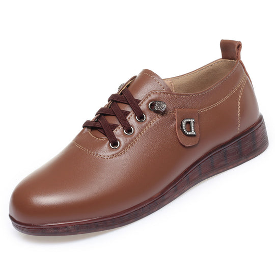 Damen Elegante Schnürschuhe mit modischem Schmuckdetail und rutschfester Sohle EB