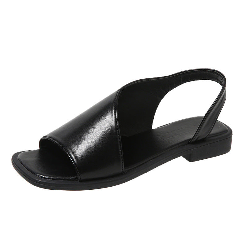 Damen Offene Zehentrenner-Sandalen mit modischem Design und atmungsaktiver Obermaterialstruktur EB