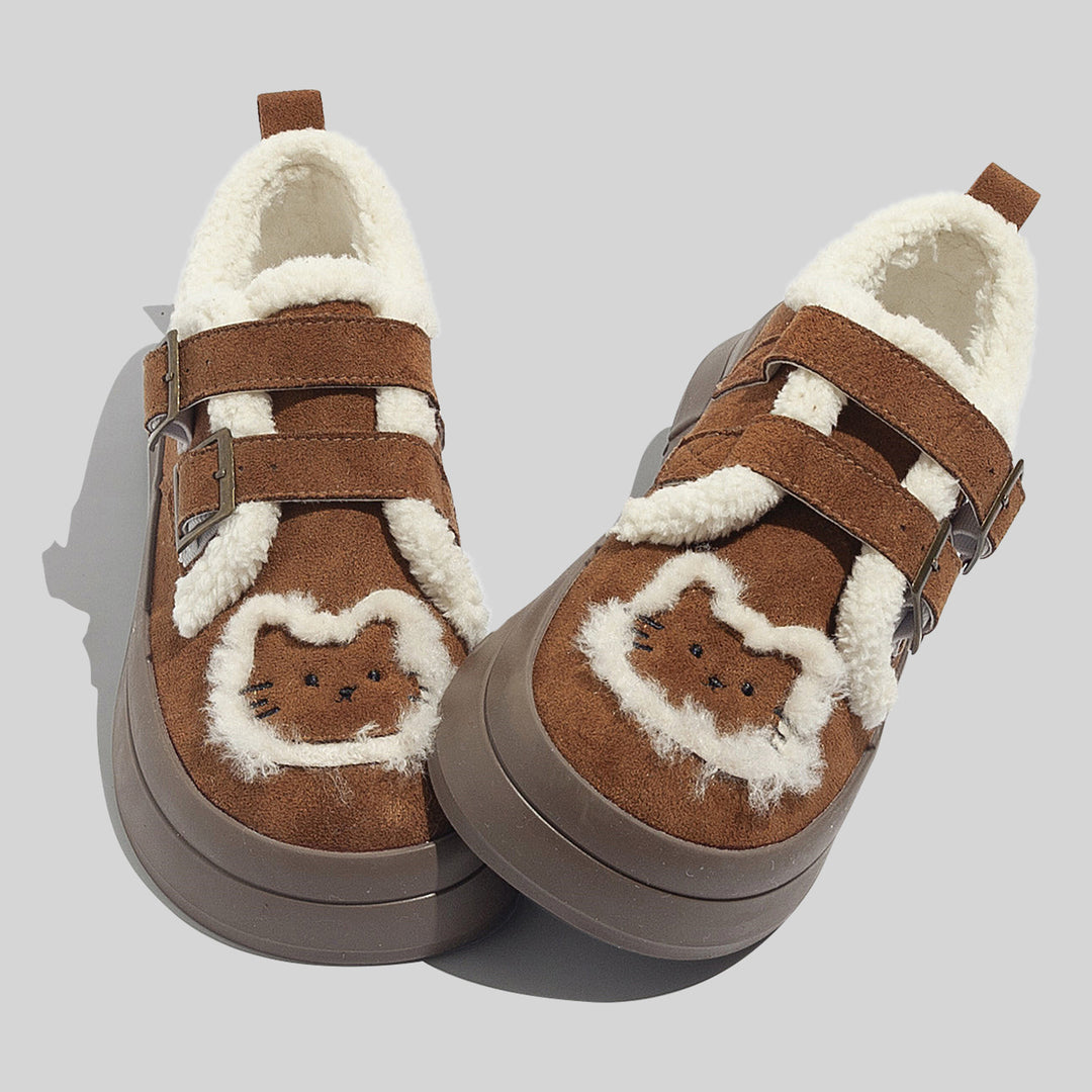 Damen Komfortable Sneaker mit weichem Innenfutter und dekorativen Riemen EB