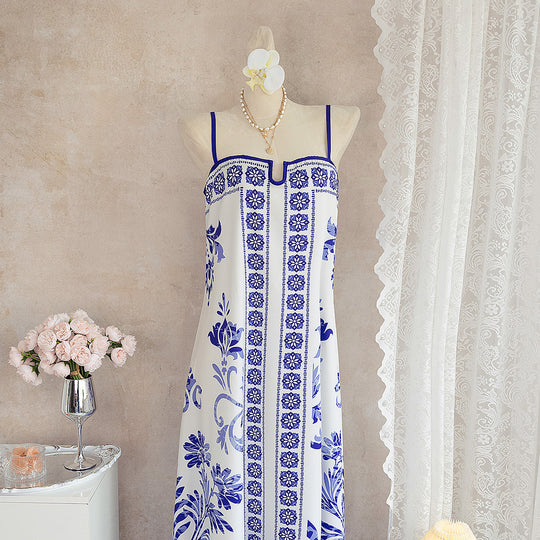 Damen Sommerkleid mit floralen Mustern und leichter luftiger Passform EB