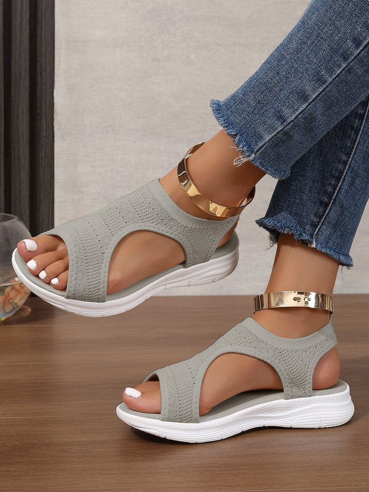 Damen Atmungsaktive Sport-Sandalen mit elastischem Obermaterial und rutschfester Sohle EB