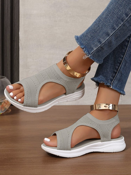 Damen Atmungsaktive Sport-Sandalen mit elastischem Obermaterial und rutschfester Sohle EB