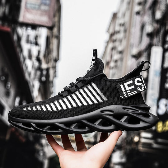 Damen Sportliche Leichtgewicht-Sneaker mit atmungsaktiver Strickoberfläche EB