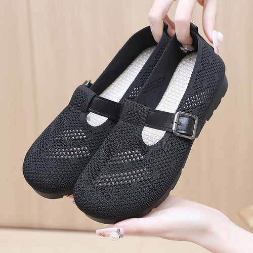 Damen Bequeme und atmungsaktive Clogs mit verstellbarem Riemen EB