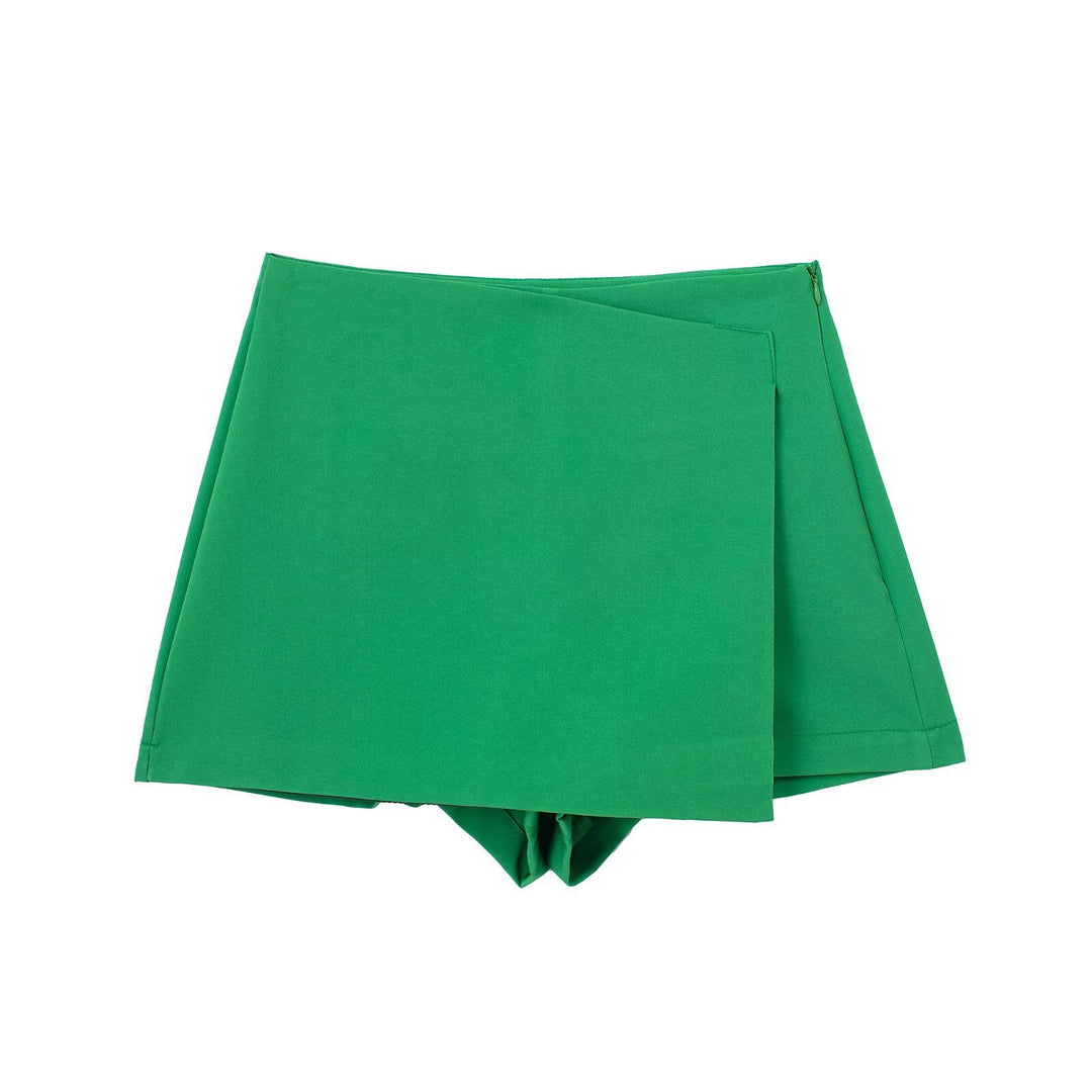 Damen sportliche Shorts mit elegantem Layering-Design EB