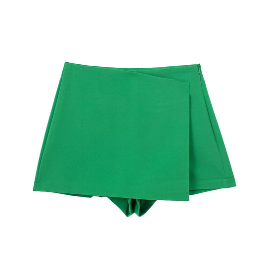Damen sportliche Shorts mit elegantem Layering-Design EB