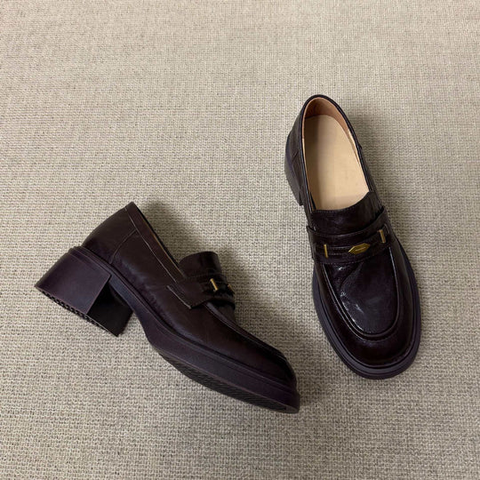 Damen Mokassins mit eleganter Schnallenapplikation und rutschfester Sohle EB