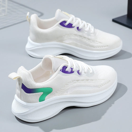 Damen atmungsaktive Freizeitschuhe mit flexiblem Sohlenprofil EB
