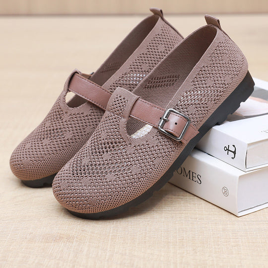 Damen Bequeme und atmungsaktive Clogs mit verstellbarem Riemen EB