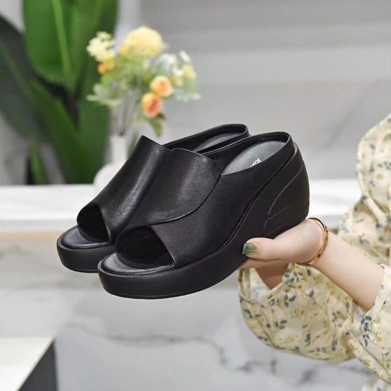 Damen Wedge-Sandaletten mit modischem Riemchen-Design und dämpfender Sohle EB