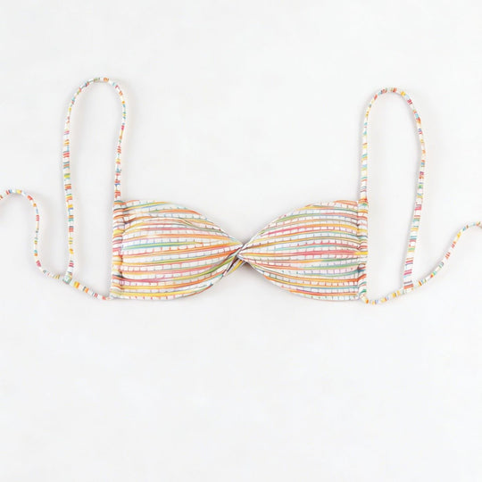 Damen Bandeau-Bikini mit bunten Perlendetails EB