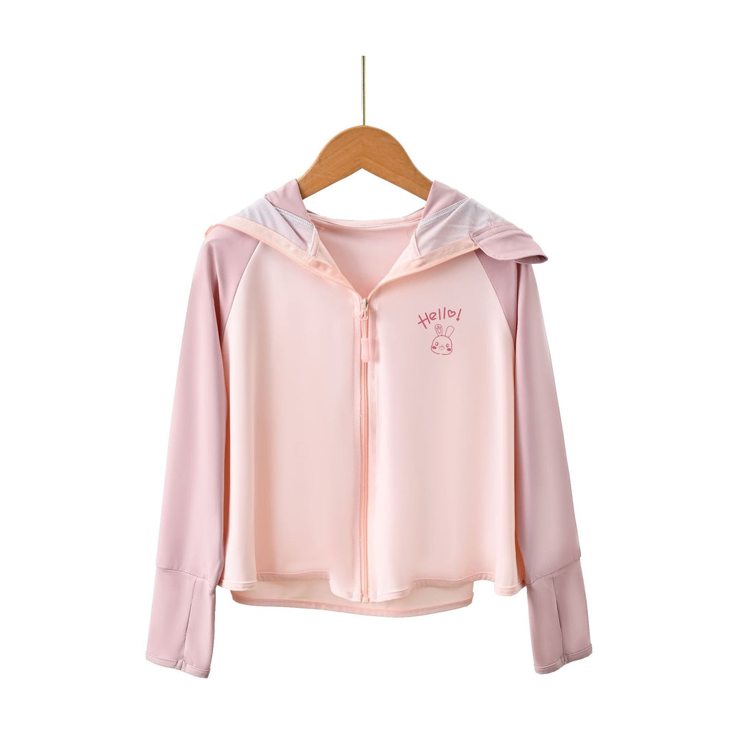 Mädchen Sonnenjacke mit Kapuze und UV-Schutz EB