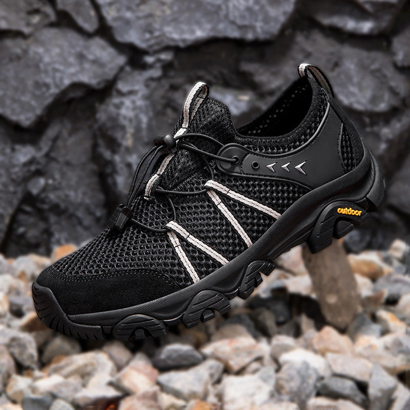 Herren atmungsaktive Trekking‑Trail‑Sneaker mit Quick‑Lace und griffiger Offroad‑Sohle EB