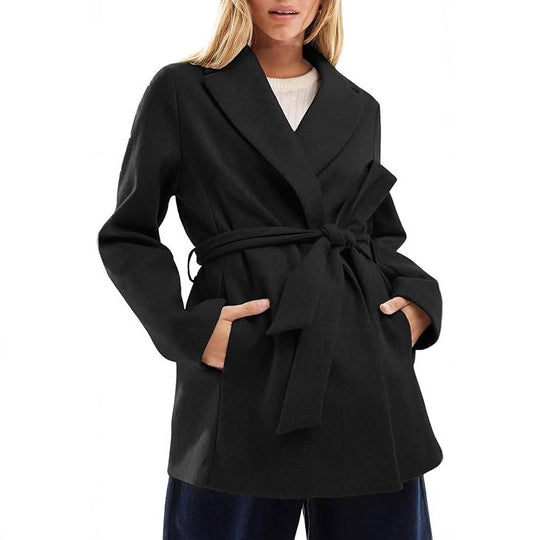 Damen Elegante und bequeme Wickeljacke EB