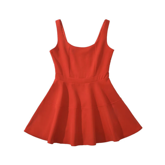 Damen schwingendes Kleid mit elegantem A-Linien-Schnitt EB