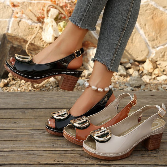 Damen Slingpumps mit eleganter Schnalle EB