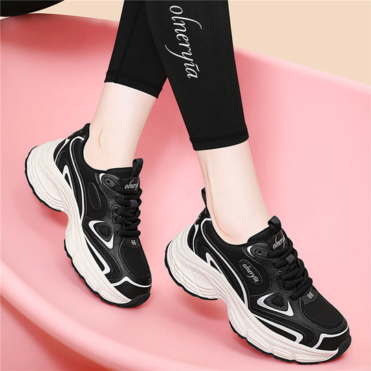 Damen Sportliche Chunky Sneakers mit dämpfender Sohle EB