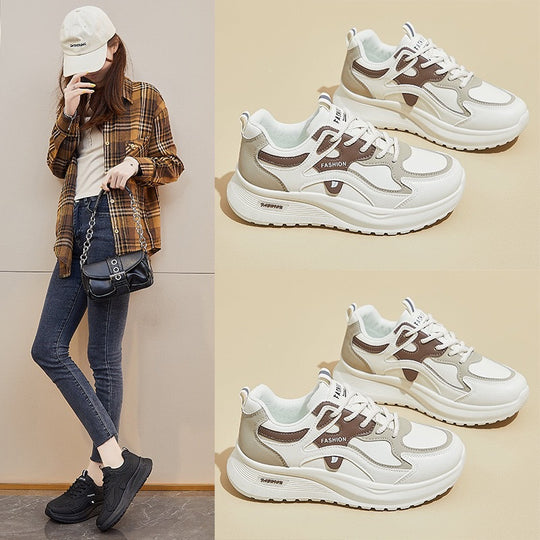 Damen Sportliche Sneaker mit dämpfender Sohle und trendigem Design EB