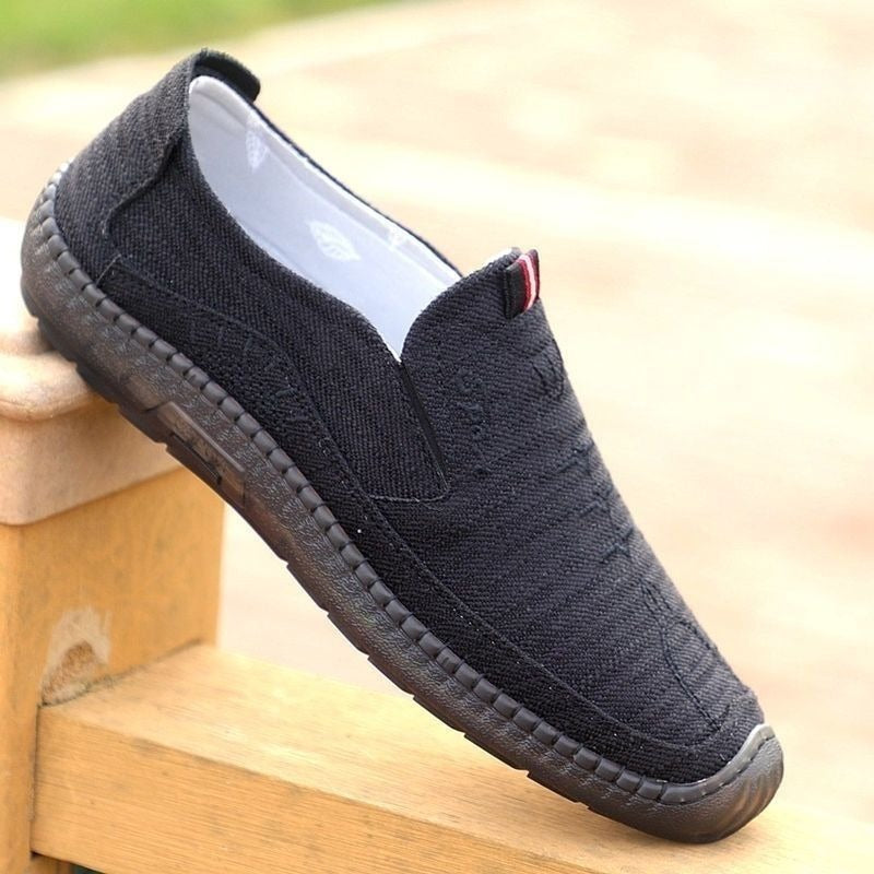 Damen Bequeme Slip-On Freizeitschuhe mit flachem Komfortdesign EB